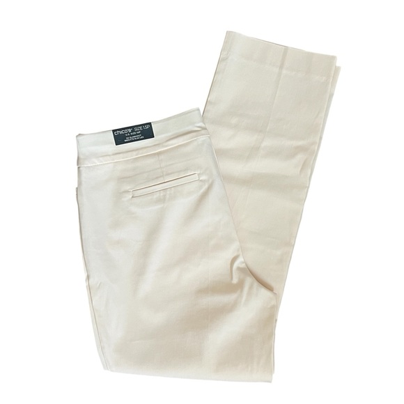 Chico's 360 Brigitte Slim Pull on Pants in English Crème C215 - Picture 6 of 10